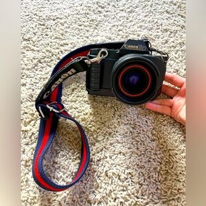 Canon‎ T80 Film camera With Lenses And Strap UNTESTED AS IS SOLD FOR PARTS ONLY✅